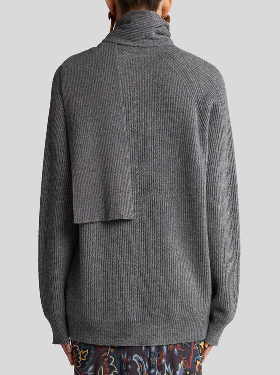 Shop Etro Wool And Cashmere Sweater In Grey