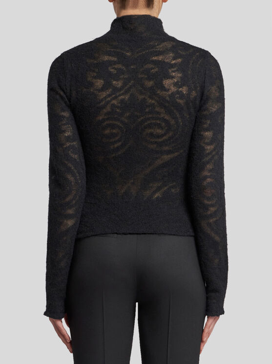 ETRO KNIT JACQUARD TURTLENECK 