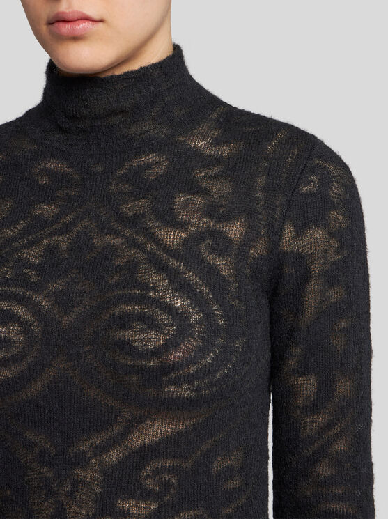 ETRO KNIT JACQUARD TURTLENECK 