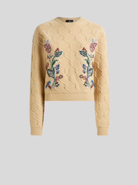 Etro Beige Wool-cashmere Blend Sweater