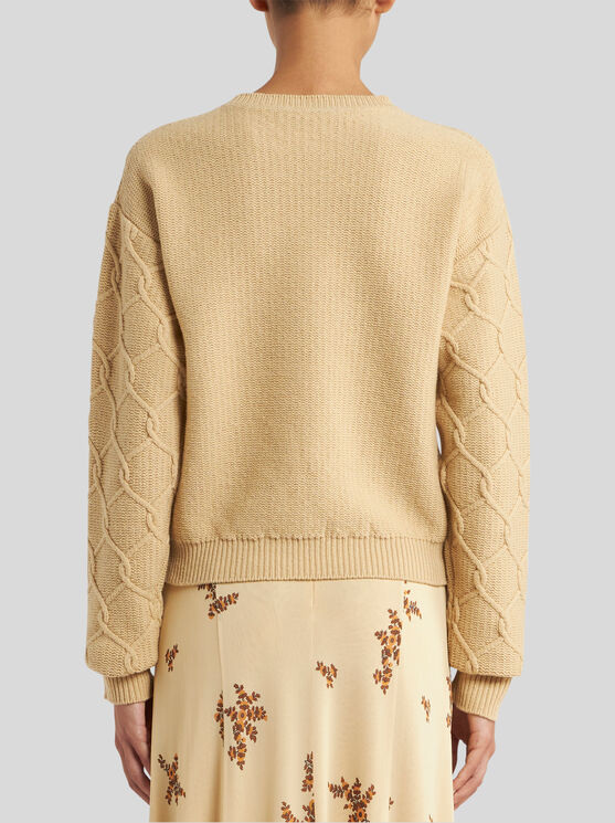Etro Beige Wool-cashmere Blend Sweater
