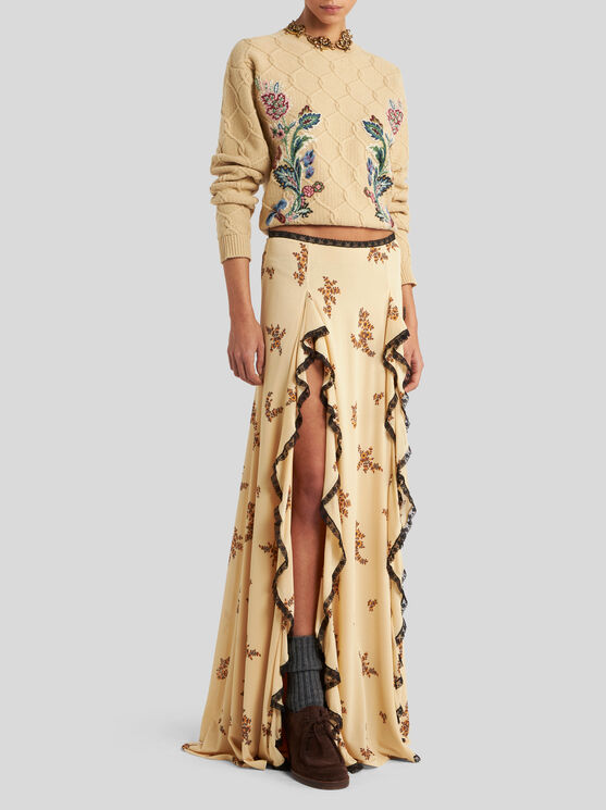 Etro Beige Wool-cashmere Blend Sweater
