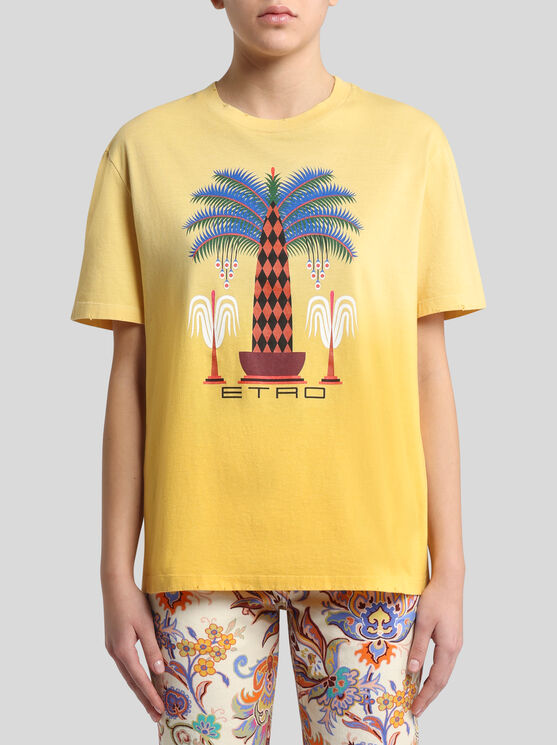 Etro X Agostino Lacurci Printed T-shirt In Gelb