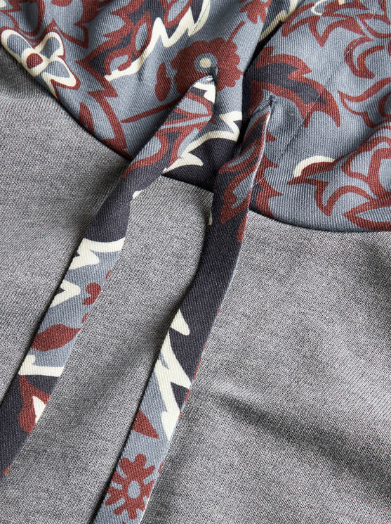 Shop Etro Paisley Hooded Sweatshirt In Grey