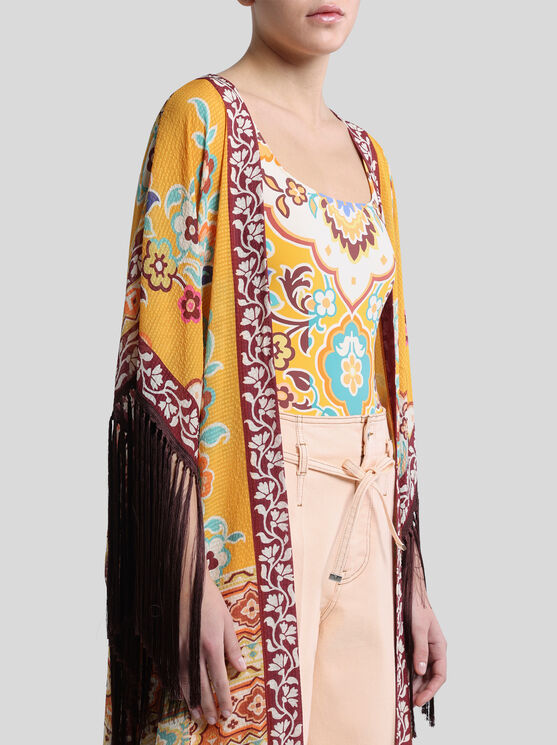 Etro Fringed Printed Kaftan