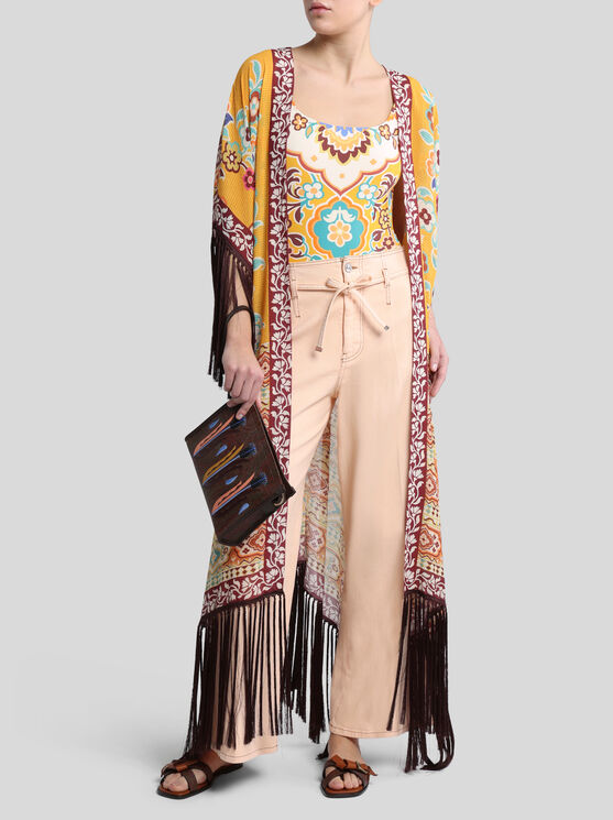 Etro Fringed Printed Kaftan