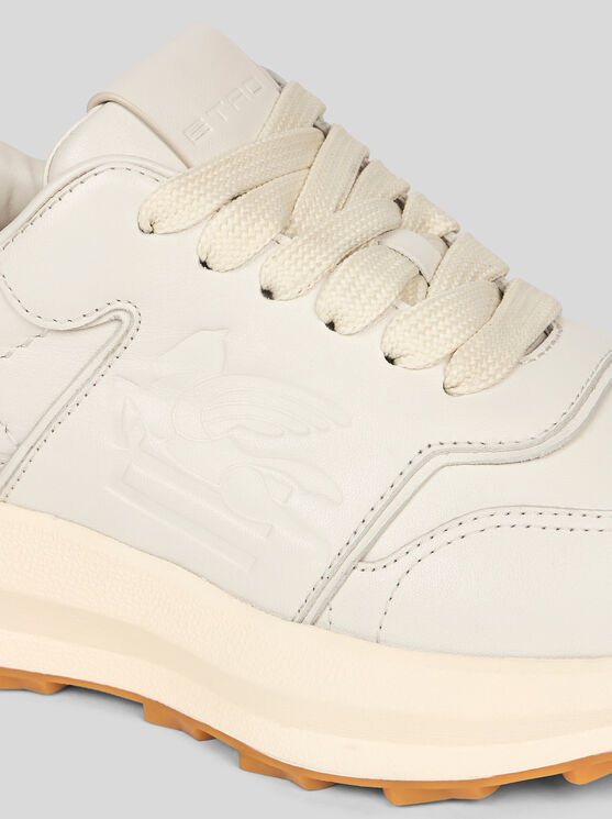 Etro , Running Sneakers With Pegaso, Woman, White, Size 39 In White