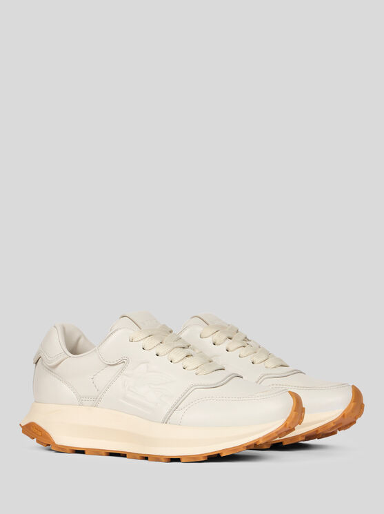 Etro , Running Sneakers With Pegaso, Woman, White, Size 39 In White