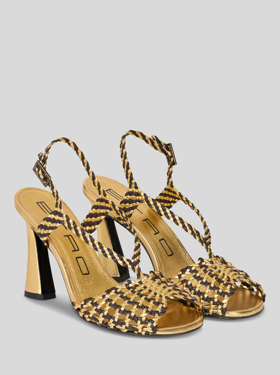 Etro Gewebte Sandalen 90mm
