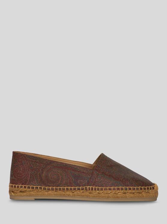 Etro Espadrilles With Paisley Jacquard Canvas And Woven Jute Midsole