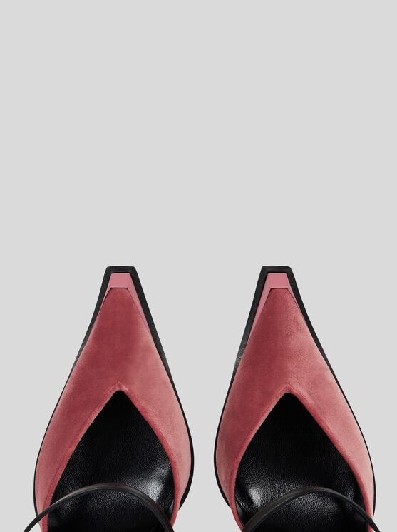 Etro Pumps Aus Leder Und Samt In Rosa