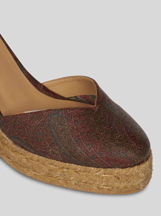 Etro Paisley Wedge Espadrilles
