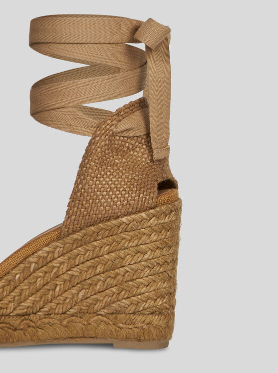 Etro , Wedge Espadrilles With Embroidery, Woman, Size 40 In Brown