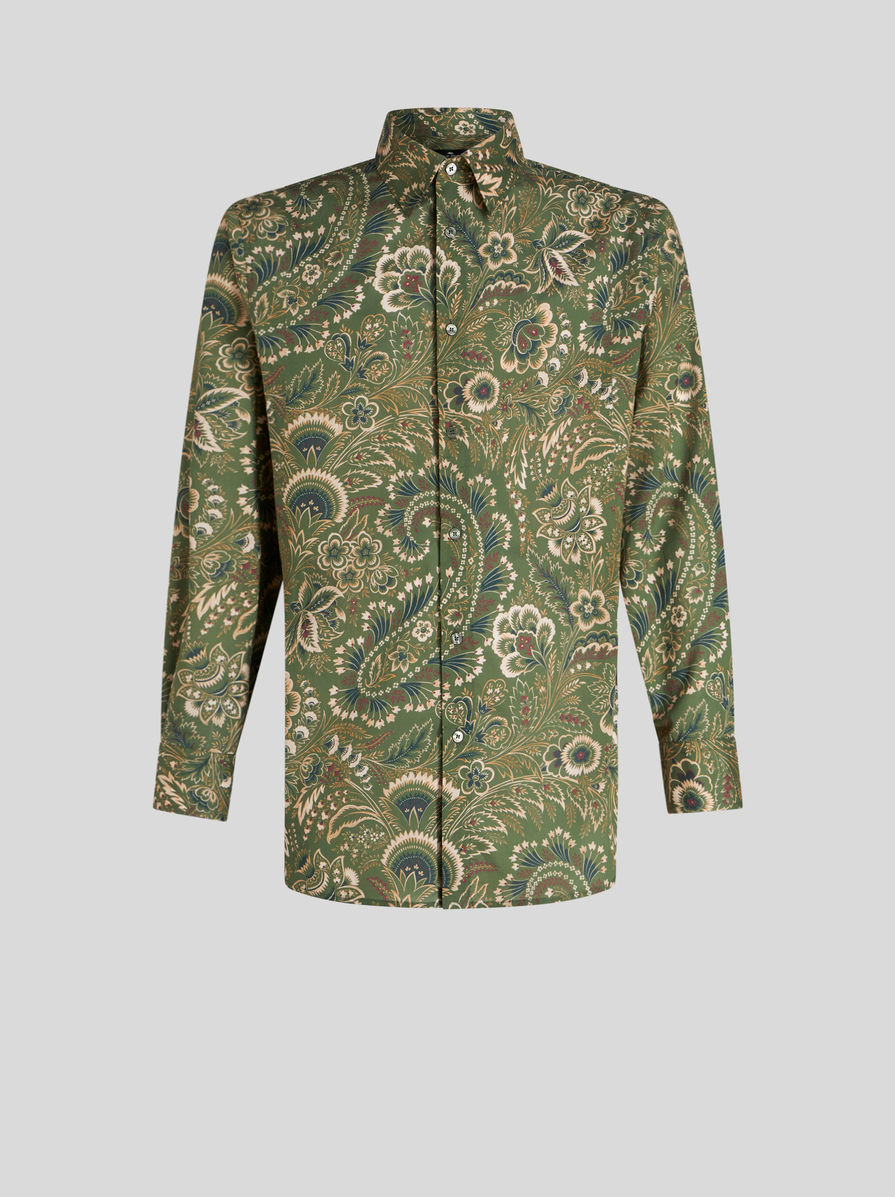 FLORAL PAISLEY COTTON SHIRT | SHIRTS | ETRO