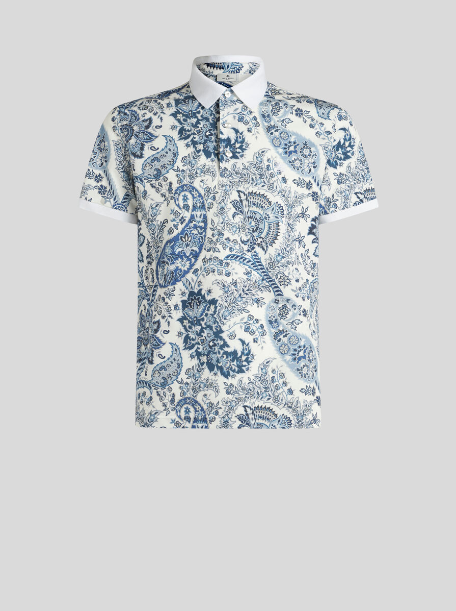 FLORAL PAISLEY POLO SHIRT | Polo Shirts | ETRO